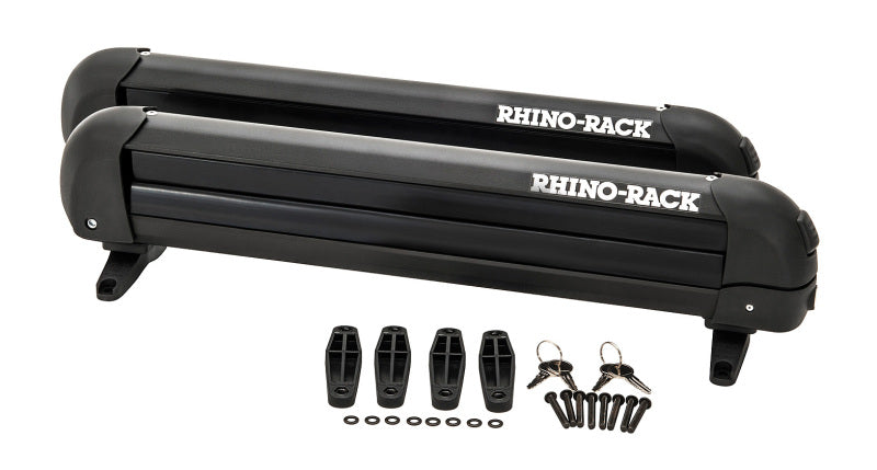 Rhino-Rack Universal Ski/Snowboard Carrier - Fits 4 Pairs of Skis or 2 Snowboards - Black 574