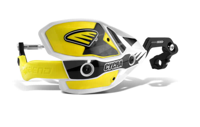 Cycra CRM Ultra 1-1/8 in. Clamp w/White Shields/Yellow Covers
