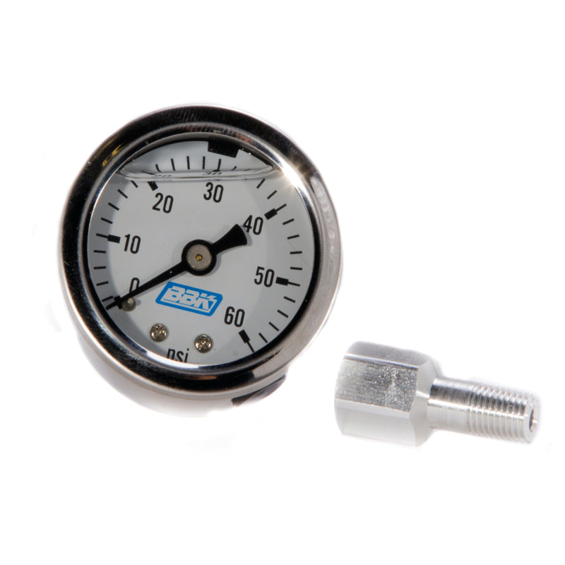 BBK Liquid Filled EFI Fuel Pressure Gauge 0-60 PSI 1617