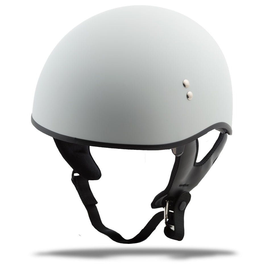 GMAX Hh-65 Half Helmet Naked Matte White Lg G1650436