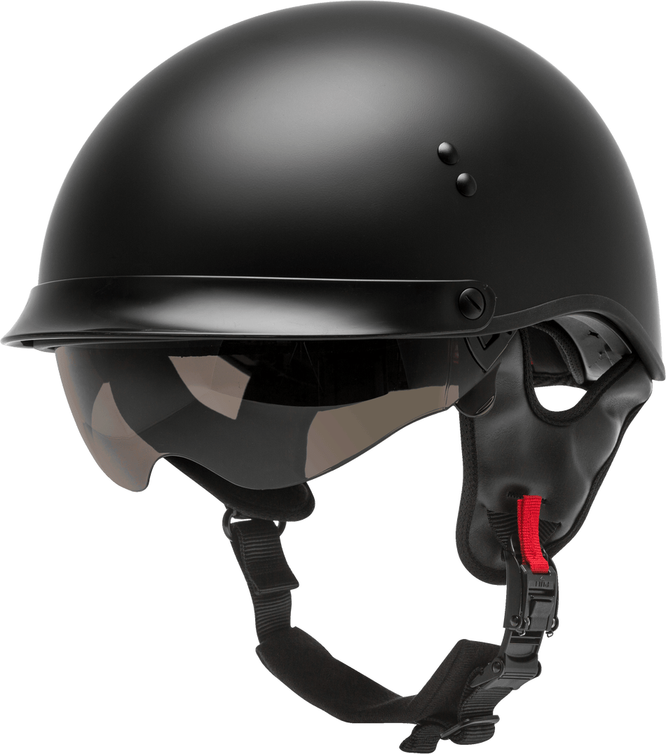 GMAX Hh-65 Half Helmet Full Dressed Matte Black Xl H9650077