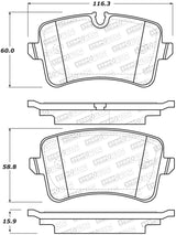 StopTech Street Brake Pads - Rear 308.1547