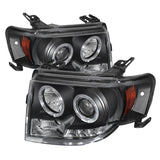 Spyder Ford Escape 08-12 Projector Headlights Halogen Model Only - DRL Black PRO-YD-FES08-DRL-BK 5074225