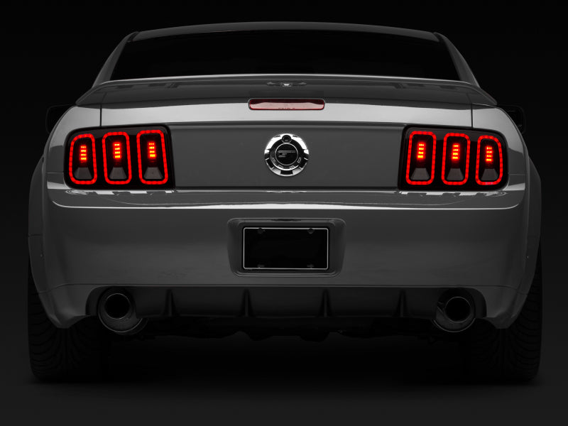 Raxiom 05-09 Ford Mustang Gen5 Tail Lights- Black Housing (Smoked Lens) 49169