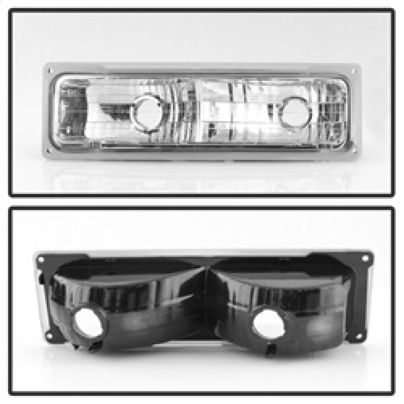 Xtune Chevy Suburban 94-98 Headlights w/ Corner & Parking Lights 8pcs Chrome HD-JH-CCK88-AM-C-SET 5069535