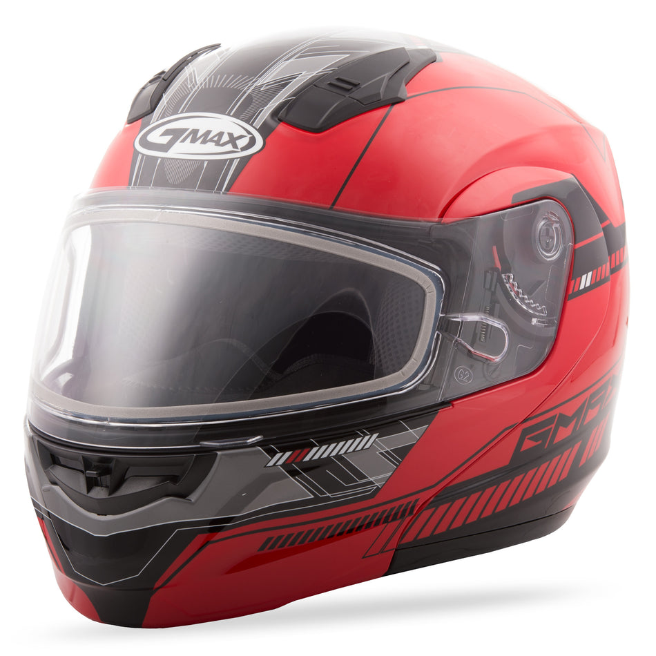 GMAX Md-04s Modular Quadrant Snow Helmet Red/Black Sm G2041204 TC-1