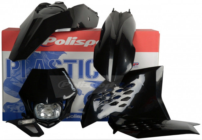 POLISPORT Plastic Body Kit Black 90184