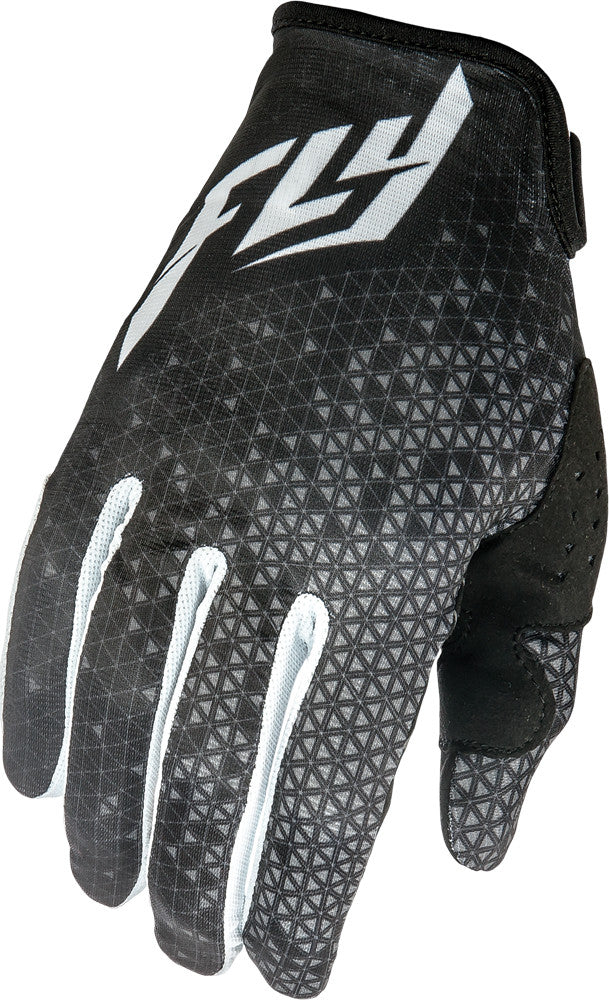 FLY RACING Lite Gloves Black/Grey Sz 4 369-01004