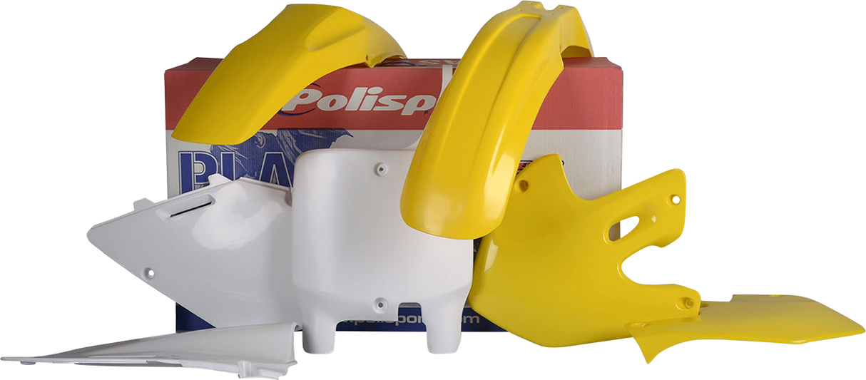 Kit de carrocería POLISPORT - OEM Amarillo/Blanco - RM 125/250 90094 