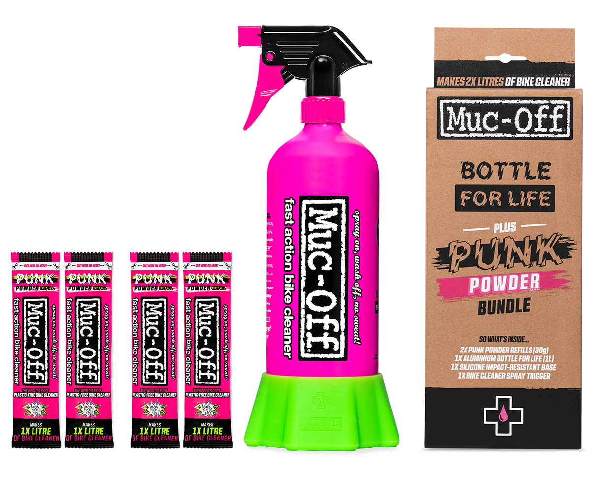 MUC-OFF USA Punk Powder Konzentrierter Reiniger - 4er Pack mit Flasche 20609 