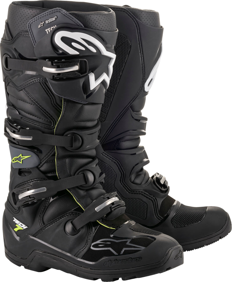 ALPINESTARS Tech 7 Enduro Ds Boots Black/Grey Sz 07 2012620-106-7