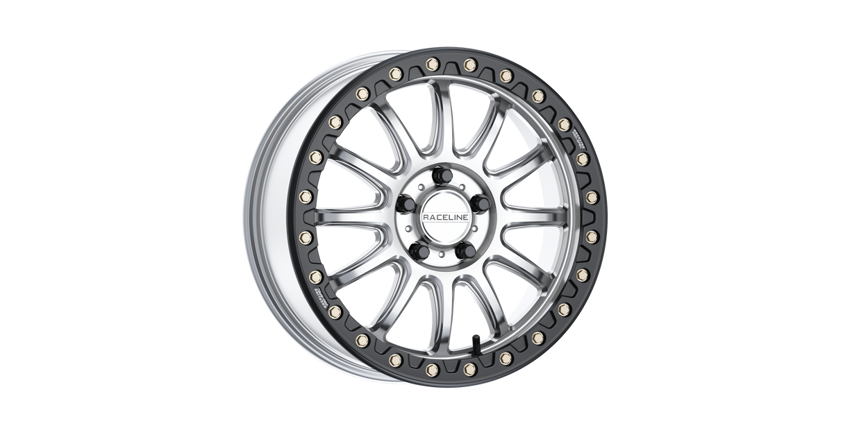 RACELINE Alpha Bdlk 17x7 5/4.5 (+25mm) Silver/Blk A14SB-77012+25