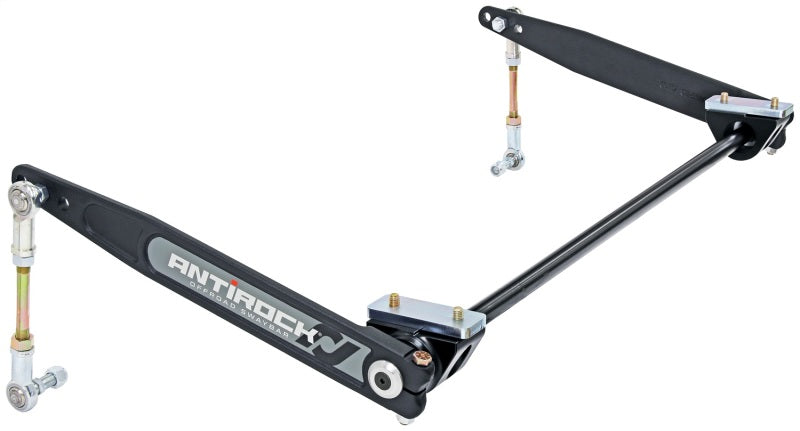 RockJock XJ Antirock-Stabilisator-Kit, vordere anschraubbare Aluminiumhalterungen, 17 Zoll geschmiedete Arme CE-9900XJF