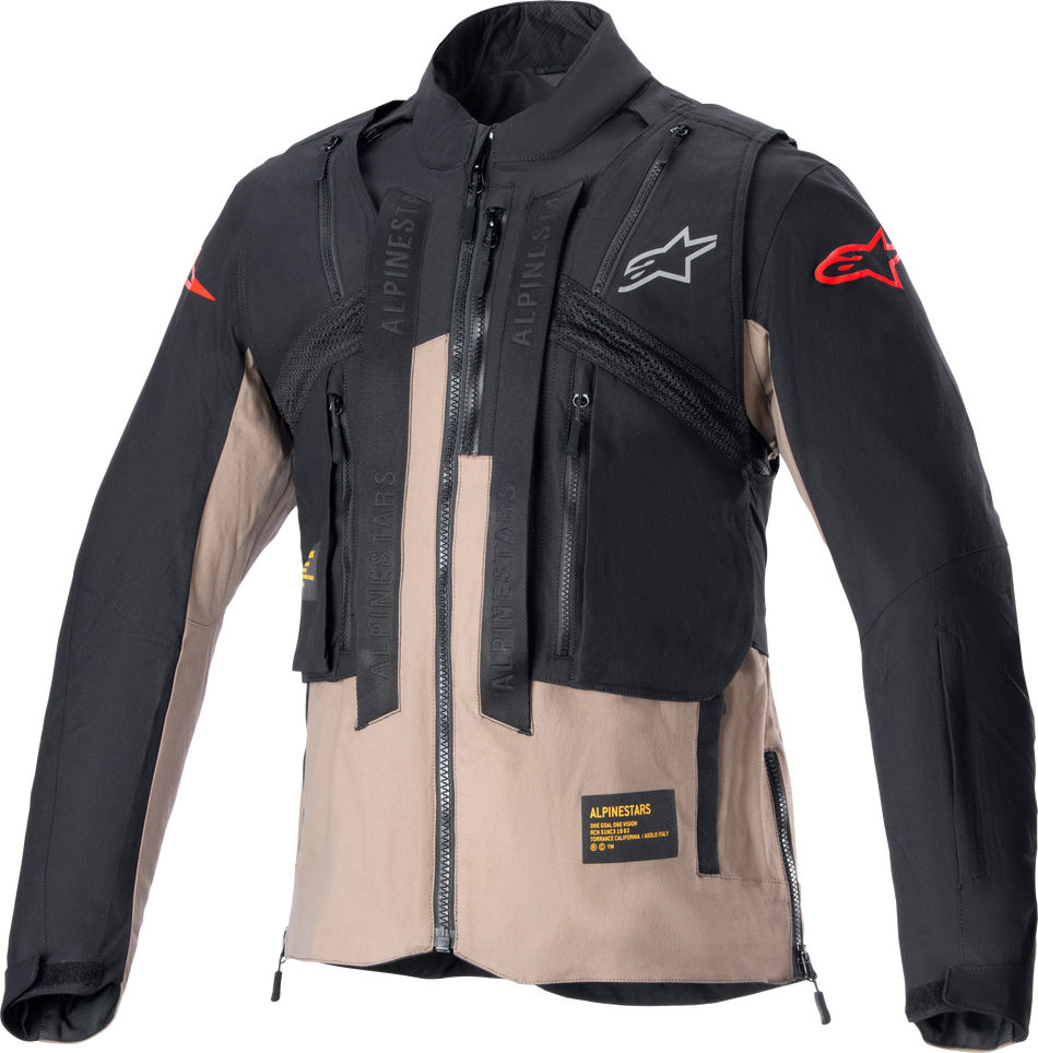 ALPINESTARS Techdura Jacket Black/Falcon Brown Xl 3704524-1286-XL