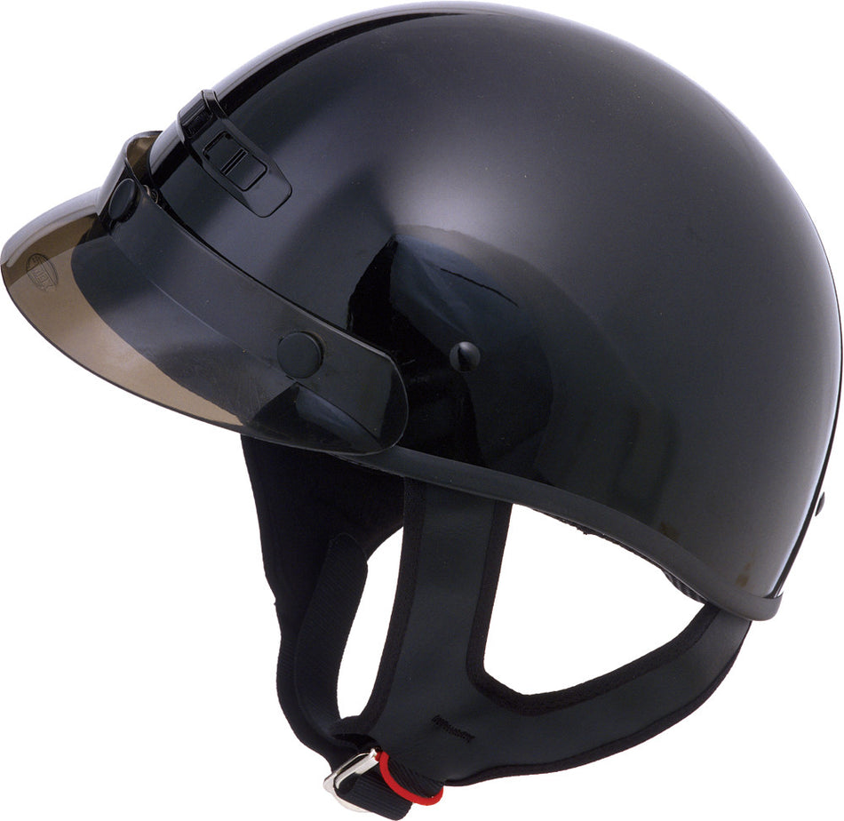 GMAX Gm-35 Half Helmet - Half Dressed Black Xs 1135023