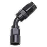 Russell Performance -8 AN Black 45 Degree Full Flow Hose End 610105