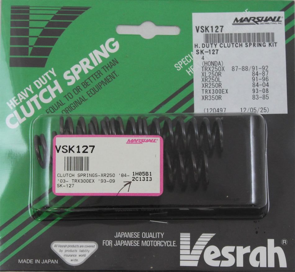 VESRAH Clutch Springs-Xr250 '84 - '03- Trx300ex '93-09 SK-127