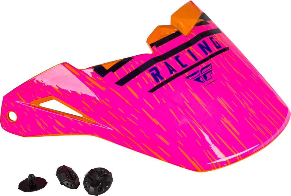 FLY RACING Kinetic K120 Helmet Visor Orange/Pink/Black F73-88174