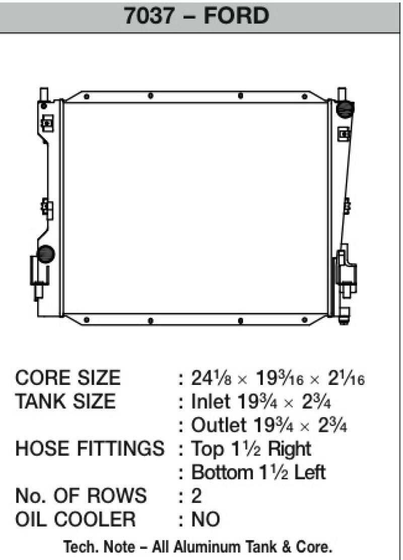 CSF 05-14 Ford Mustang Radiator 7037