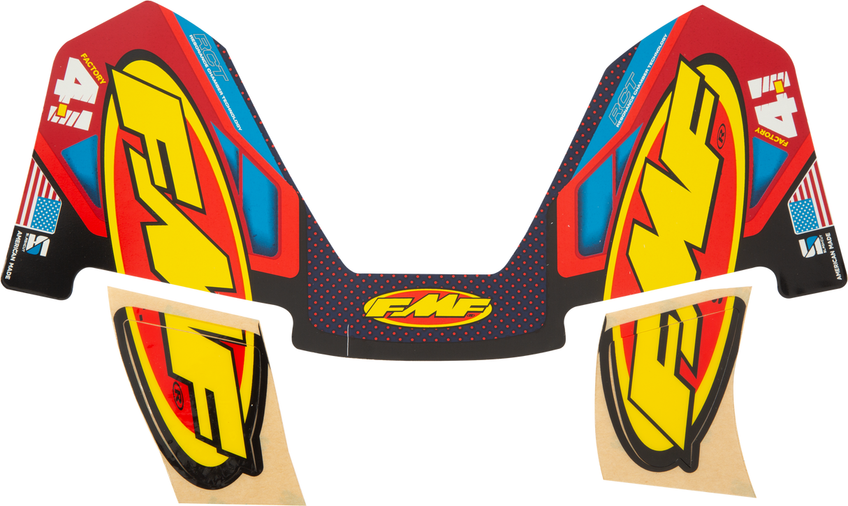 FMF 4.1 Titanium Rct Wrap Decal 014841