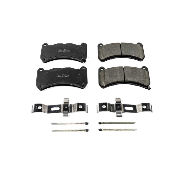 Power Stop 13-14 Ford Mustang Front Z17 Evolution Ceramic Brake Pads w/Hardware 17-1365