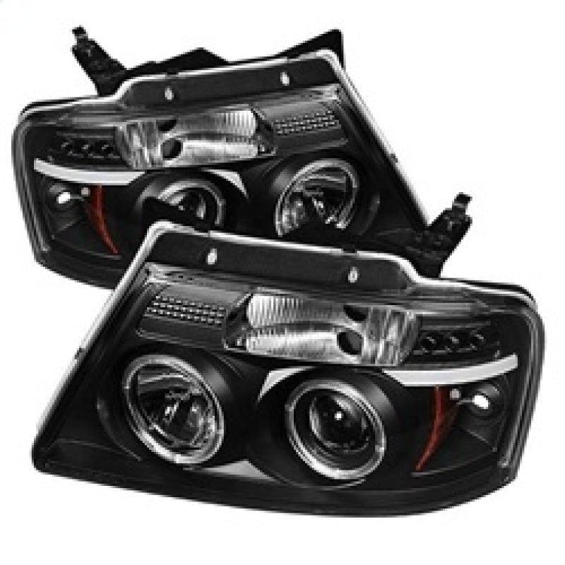 Spyder Ford F150 04-08 Projector Headlights Version 2 LED Halo LED Blk PRO-YD-FF15004-HL-G2-BK 5010209