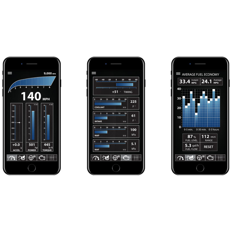 Autometer OBD-II Drahtloses Datenmodul Bluetooth DashLink für Apple IOS- und Android-Geräte 6036