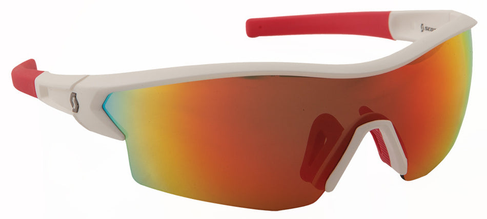 SCOTT Leap Sunglasses White/Red W/Red Ion Lens 229744-3775192