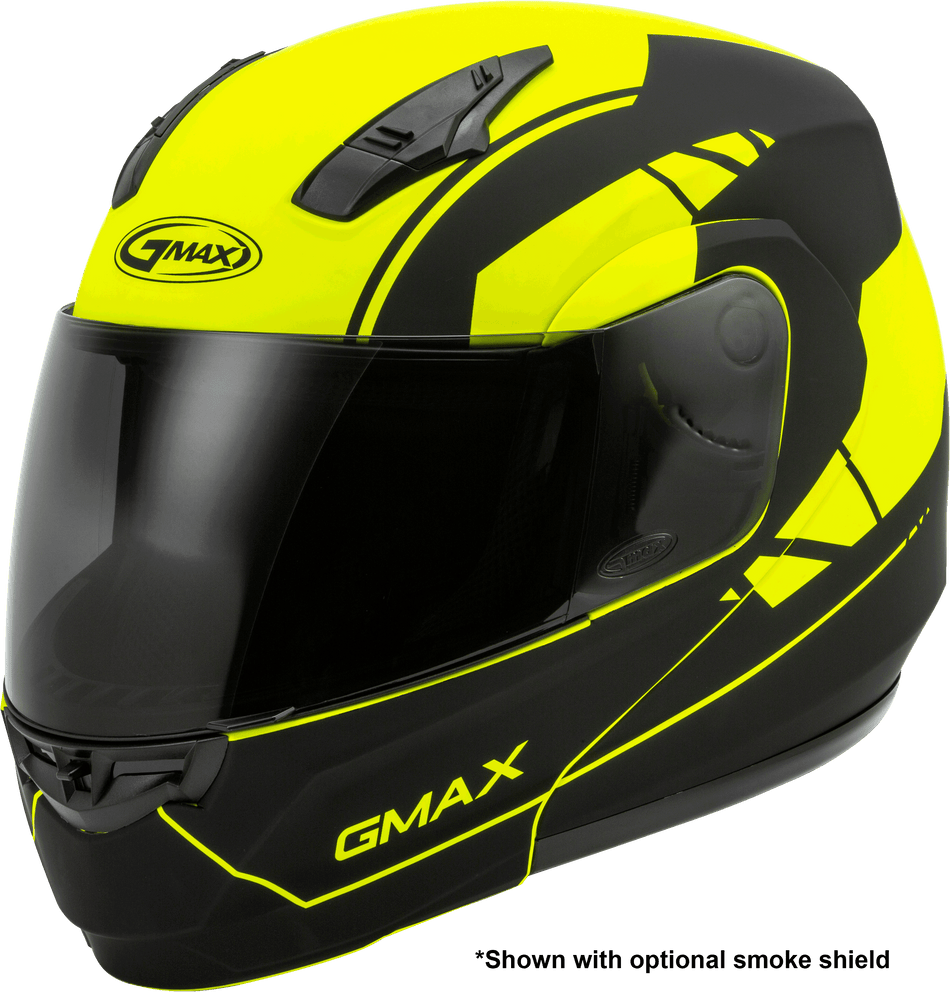 GMAX Md-04 Modular Article Helmet Matte Hi-Vis/Black Md G1042745