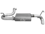 aFe Scorpion Exhaust System Axle Back Aluminized Hi-Tuck 07-17 Jeep Wrangler JK V6 3.6/3.8L 49-08046