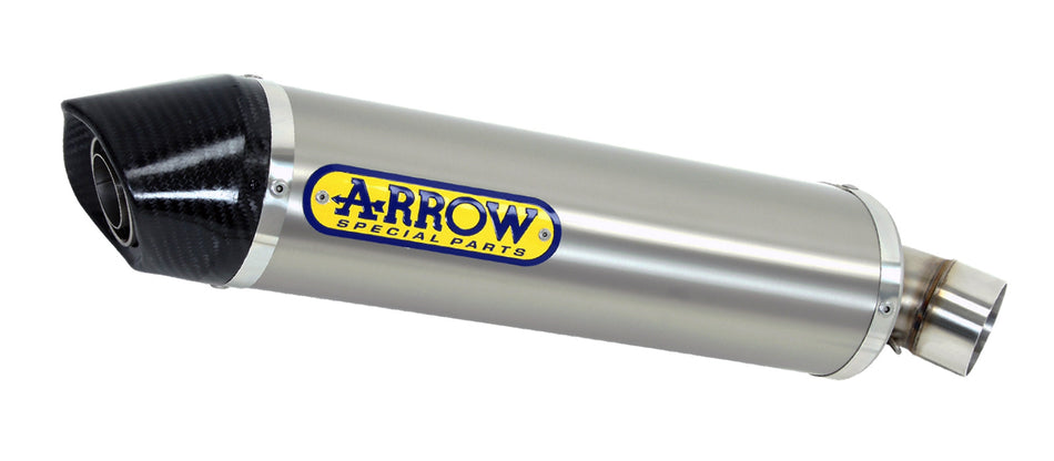 Arrow Ducati Monster 937 '21/22 Homologated Aluminum Dark Indy Race Silencer With Welded Link Pipe  71939akn