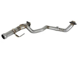 aFe POWER Twisted Steel Y-Pipe 2-1/4in 409 SS Exhaust System 2018 Jeep Wrangler (JL) V6-3.6L 48-48026