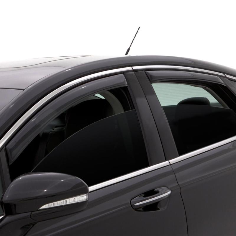 AVS 02-07 Jeep Liberty Ventvisor In-Channel Front & Rear Window Deflectors 4pc - Smoke 194428