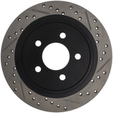 StopTech 05-10 Ford Mustang Slotted & Drilled Right Rear Rotor 127.61087R