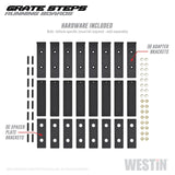 Westin Grate Steps Running Boards 83 in - Textured Black 27-74765