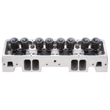 Culata Edelbrock Victor Jr SBC 23 Deg 220 cc completa para leva de rodillo sólido