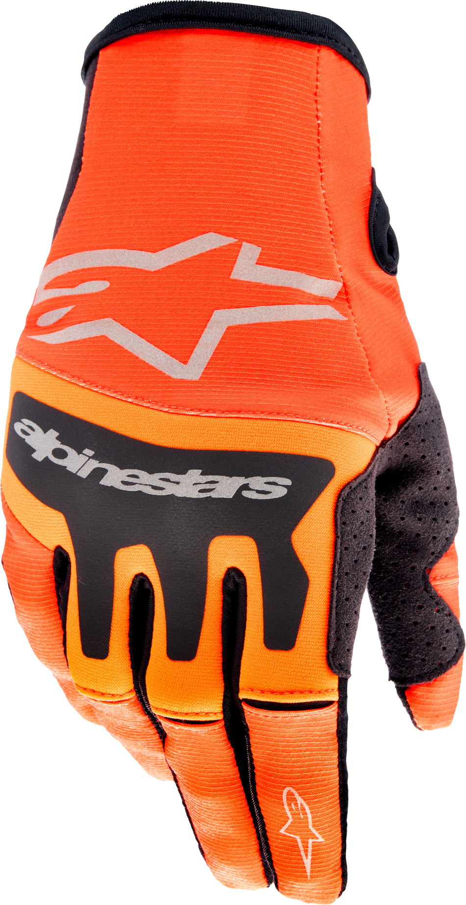 ALPINESTARS Techstar Gloves Hot Orange/Black Lg 3561023-411-L