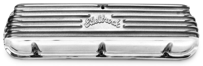 Tapa de válvula Edelbrock Serie clásica Ford 1962-95 221 351W V8 Polshed