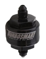 Turbosmart Billet Turbo Oil Feed Filter w/ 44 Micron Pleated Disc AN-4 Male Inlet - Black TS-0804-1002