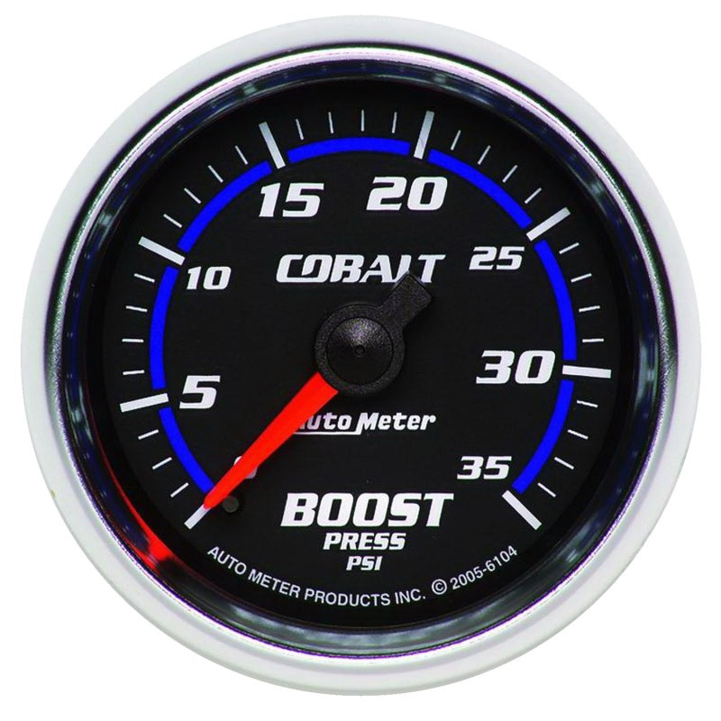 Autometer Cobalt 52mm 0-35 psi Mechanical Boost Gauge 6104