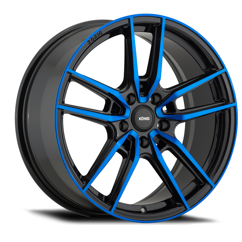 Konig Myth 19x8,5 5x114,3 ET40 Schwarz glänzend mit blau getöntem Klarlack MY8951440F