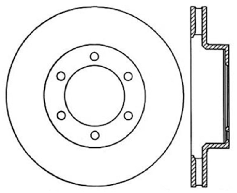 Stoptech 03-09 Toyota 4Runner / 05-14 Toyota FJ Cruiser Front Performance Cryo Brake Rotor 120.44129CRY