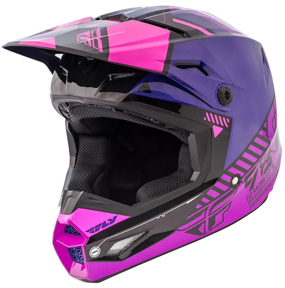 FLY RACING Elite Helmet Pink/Purple/Black 2x 73-85092X