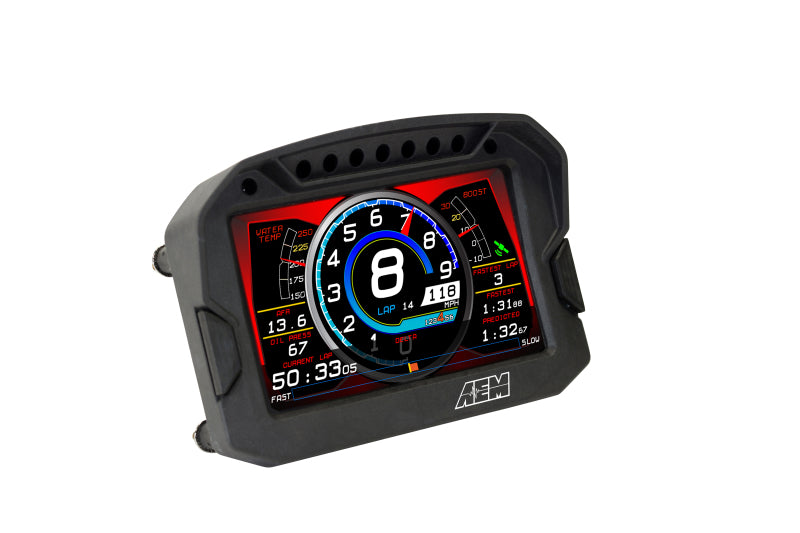 AEM CD-5LG Carbon Logging Digital Dash Display w/ Internal 10Hz GPS & Antenna 30-5603