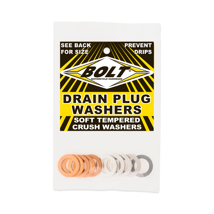 BOLT Crush Washers 14x22.3mm 10/Pk 5 Aluminum & 5 Copper DPWM14.223-10