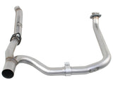 aFe Power Twisted Steel Loop Delete D/P & Y-Pipe SS 2in/2.5in 12-14 Jeep Wrangler (JK) V6 3.6L 48-46210