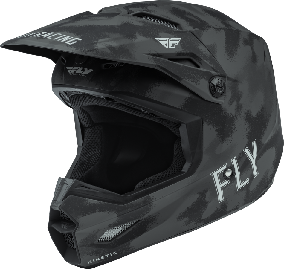 FLY RACING Youth Kinetic S.E. Tactic Helmet Matte Grey Camo Ys F73-3316YS