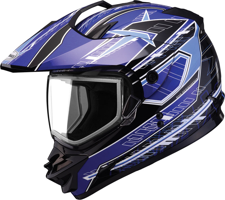 GMAX Gm-11s Snow Sport Helmet Nova Black/Blue/White L G2112216 TC-2