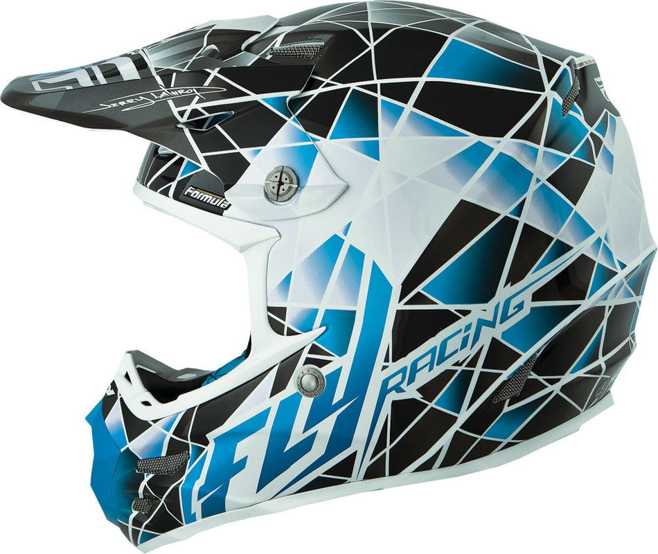 FLY RACING Formula Facet Helmet Blue/Silver 2x 73-41032X