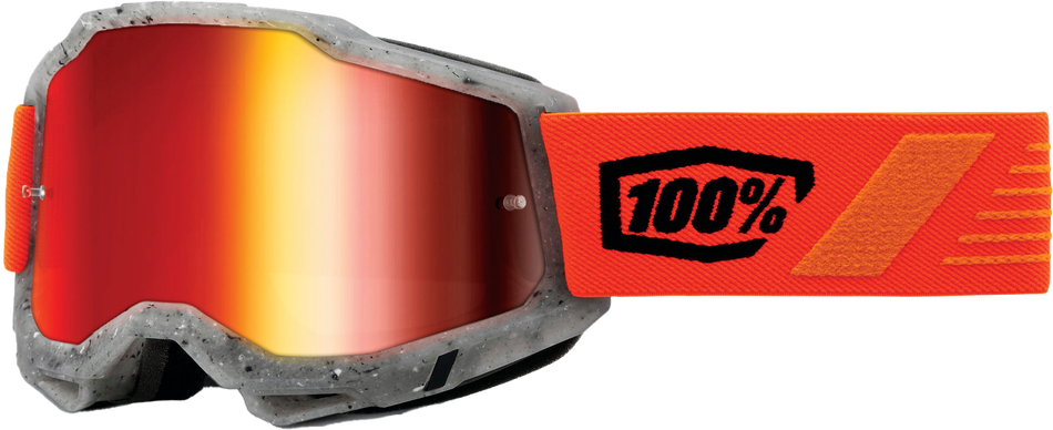 100% Accuri 2 Goggle Schrute Mirror Red Lens 50014-00017